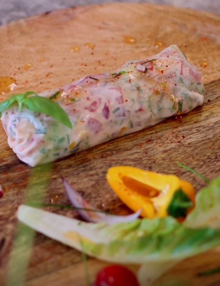 Rouleaux de printemps de tomates Saveol